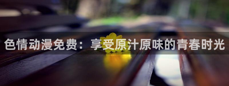 age动漫：色情动漫免费：享受原汁原味的青春时光
